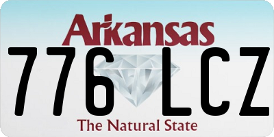 AR license plate 776LCZ