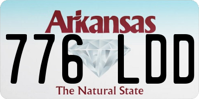 AR license plate 776LDD
