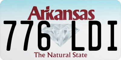 AR license plate 776LDI