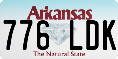 AR license plate 776LDK