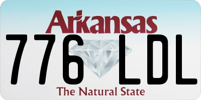 AR license plate 776LDL