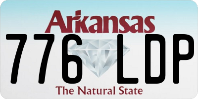 AR license plate 776LDP