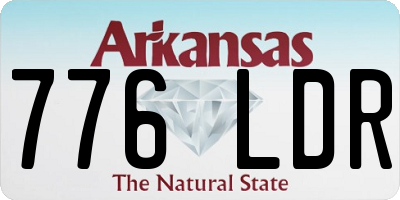 AR license plate 776LDR