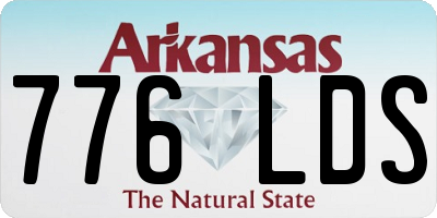 AR license plate 776LDS