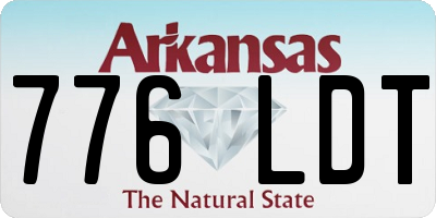 AR license plate 776LDT