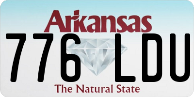AR license plate 776LDU