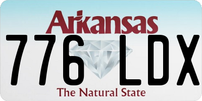 AR license plate 776LDX