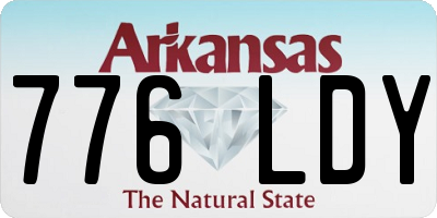 AR license plate 776LDY