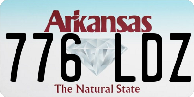 AR license plate 776LDZ