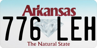 AR license plate 776LEH