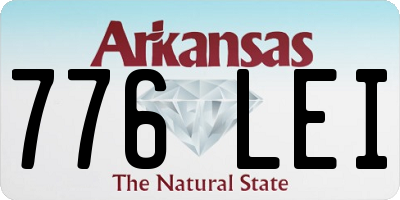 AR license plate 776LEI