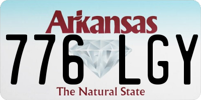 AR license plate 776LGY