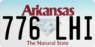 AR license plate 776LHI