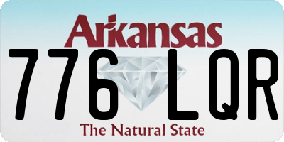 AR license plate 776LQR