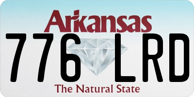 AR license plate 776LRD