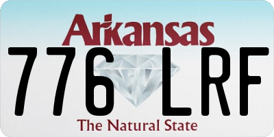 AR license plate 776LRF