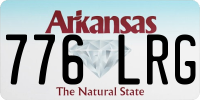 AR license plate 776LRG