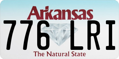 AR license plate 776LRI