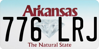AR license plate 776LRJ