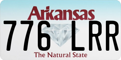 AR license plate 776LRR