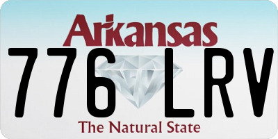 AR license plate 776LRV