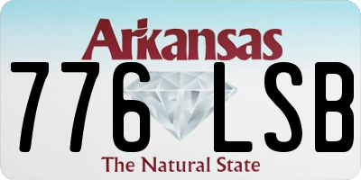 AR license plate 776LSB