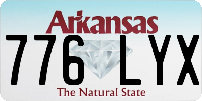 AR license plate 776LYX