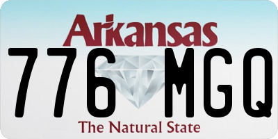 AR license plate 776MGQ