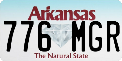 AR license plate 776MGR