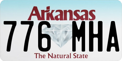 AR license plate 776MHA