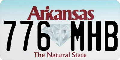 AR license plate 776MHB