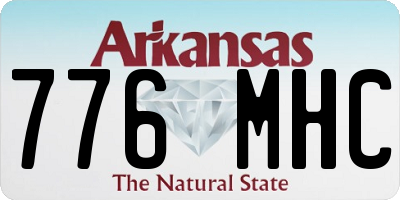 AR license plate 776MHC