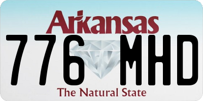 AR license plate 776MHD