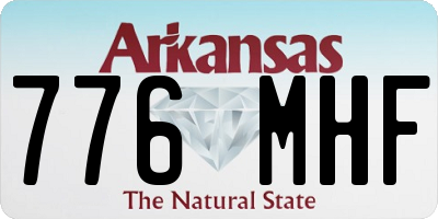 AR license plate 776MHF