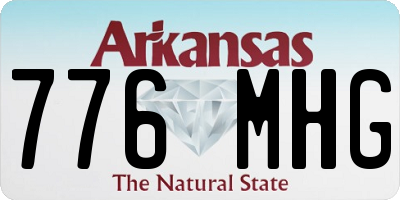 AR license plate 776MHG