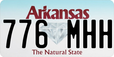 AR license plate 776MHH