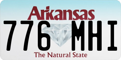 AR license plate 776MHI