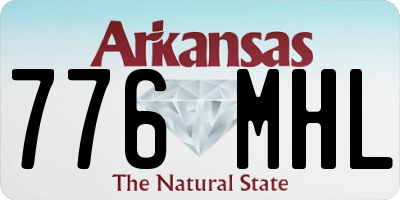 AR license plate 776MHL