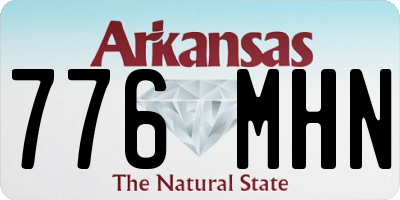 AR license plate 776MHN