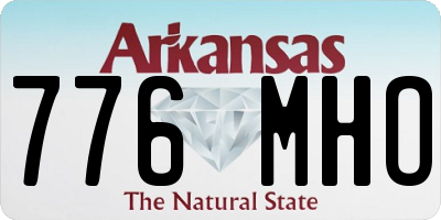 AR license plate 776MHO
