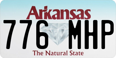 AR license plate 776MHP