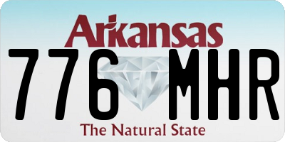 AR license plate 776MHR
