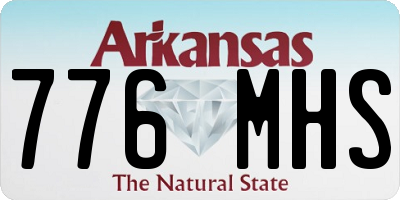 AR license plate 776MHS