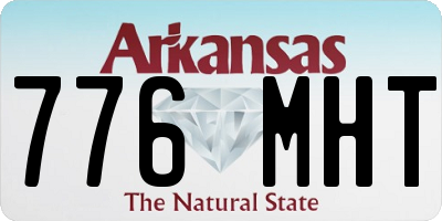 AR license plate 776MHT