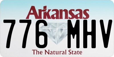 AR license plate 776MHV