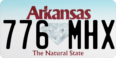 AR license plate 776MHX