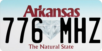 AR license plate 776MHZ