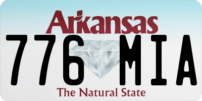 AR license plate 776MIA