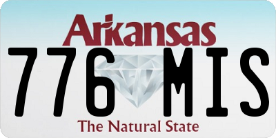AR license plate 776MIS