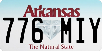 AR license plate 776MIY